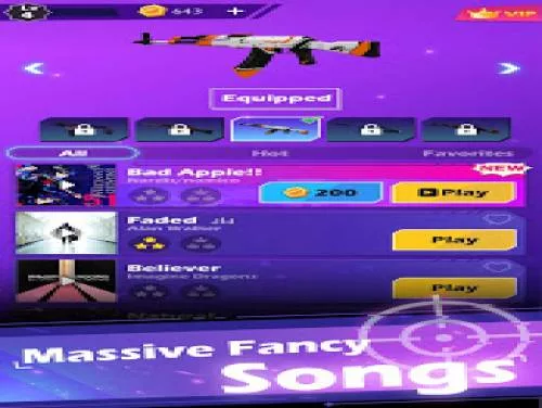 Truques de Beat Shooter - Gunshots Rhythm Game para Android e iPhone Truques de Beat Shooter - Gunshots Rhythm Game para Android e iPhone