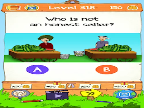 Truques de Braindom 2: Indovinello rompicapo. Chi mente? para Android e iPhone